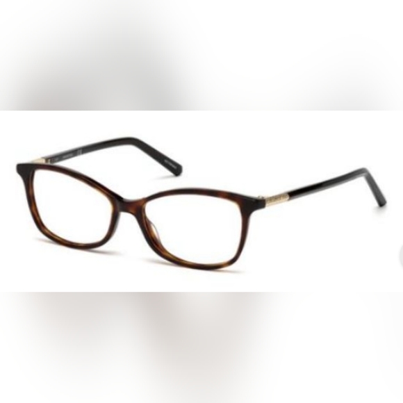 Swarovski SK 5239 052 Havana Tortoise Cateye Eyeglasses Frame 53-15-140 - Picture 3 of 16